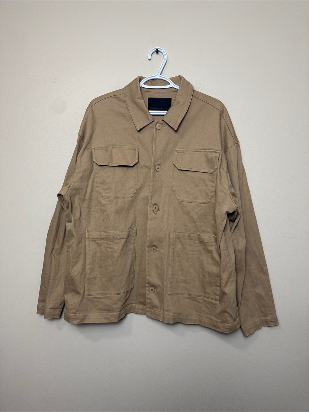 OAK + FORT Men's Field Jacket in Tan size M